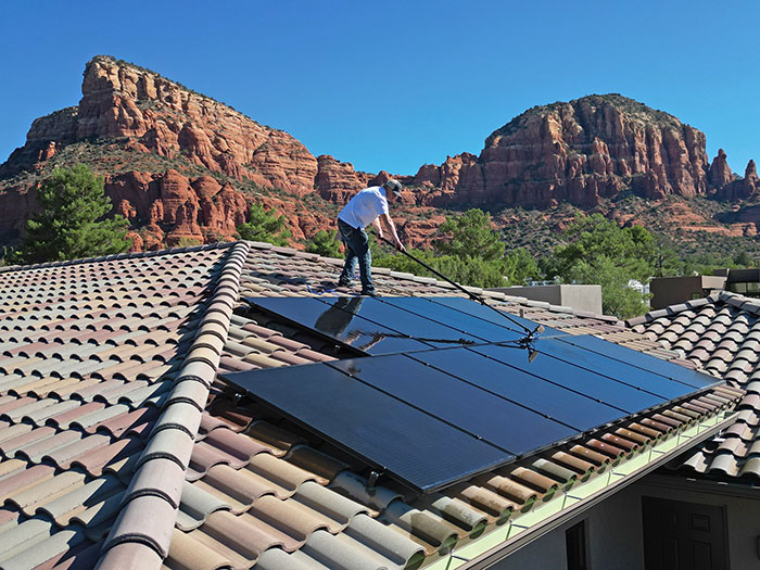 Solar Panel Cleaning Maintenance Sedona AZ